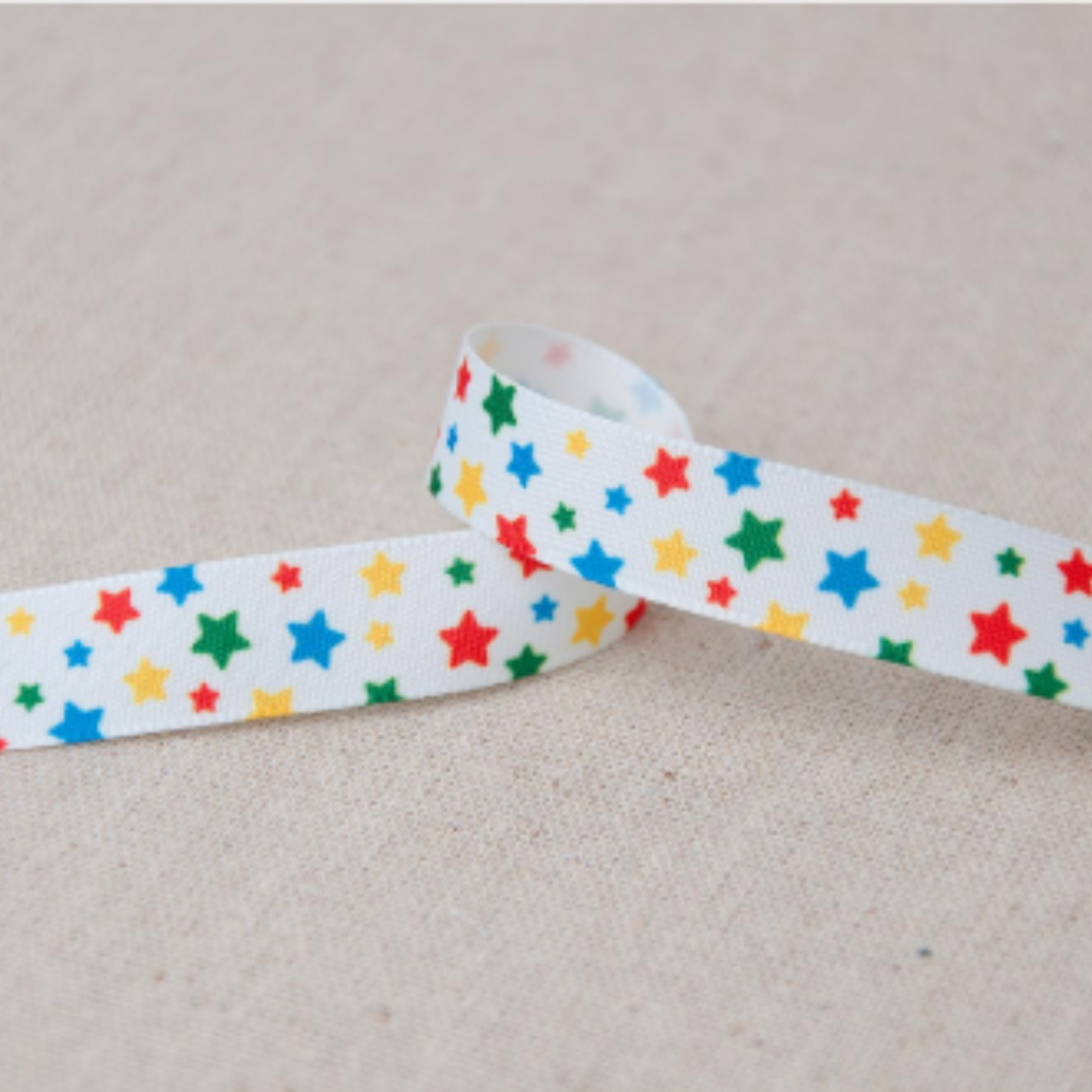 Stars Taffeta Ribbon Width 16mm x 2m. Birthday Cake Ribbon, Craft Ribbon.1
